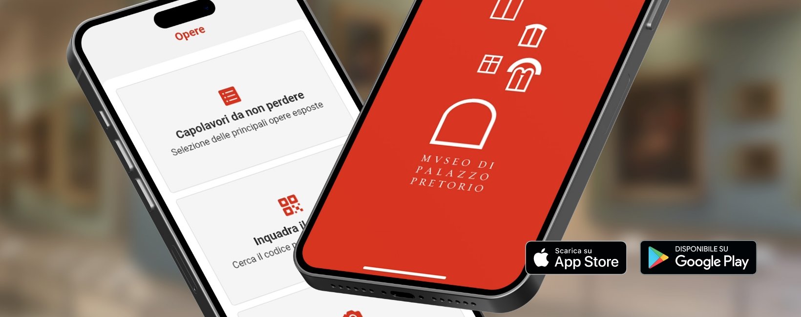 L'App di Pretorio Prato su due dispositivi mobili